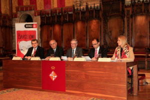 El alcalde de Barcelona Xavier Trias presidió el acto de presentación de Barcelona Ciutat Cardioprotegida