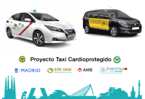 Lee más sobre el artículo Se inician los cursos de formación en SVB y uso de desfibrilador a taxistas de Madrid y Barcelona