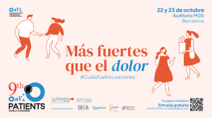 Lee más sobre el artículo “Más fuerte que el dolor”, nueva edición del congreso 22 y 23 de octubre en Barcelona